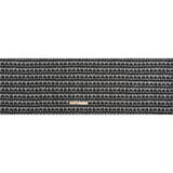 Wool Blend Tweed with Metallic Eyelash Fringe - Black and White Plaid - Deadstock