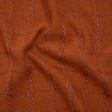 Wool Blend Boucle Tweed - Burnt Orange and Taupe Raised Windowpane Checks - Deadstock