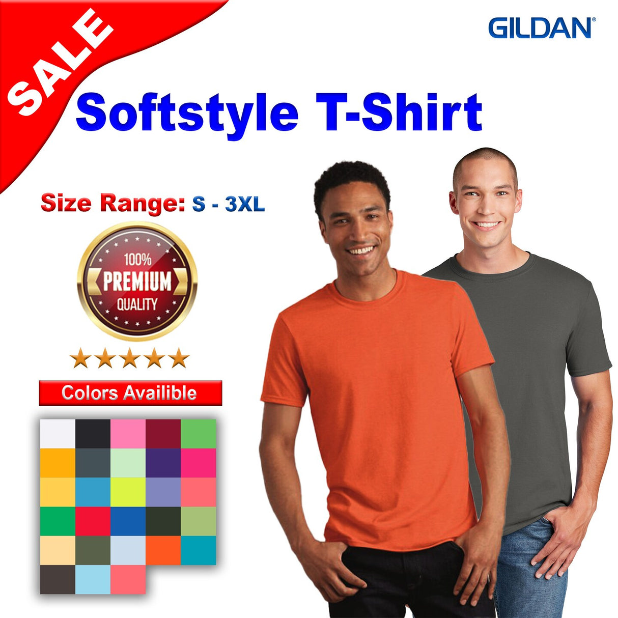 Gildan® Softstyle Crewneck Short Sleeve T-Shirt