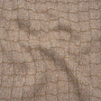 Polyester Tweedy Woven - Dusty Mauve and Taupe Ribbed Windowpane Check - Deadstock