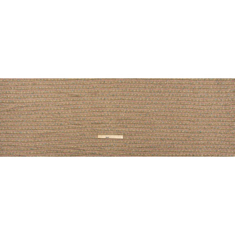 Metallic Polyester Tweed - Pink, Beige and Blue Stripes - Deadstock