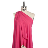 Stretch Nylon Swimwear Tricot - Hot Pink - Designer Deadstock