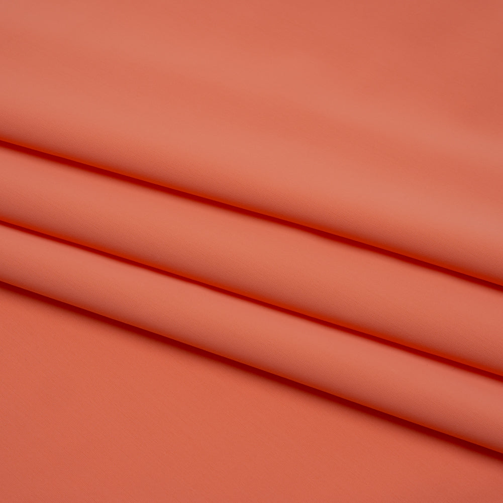 Stretch Nylon Swimwear Tricot - Coral Orange - Designer Deadstock