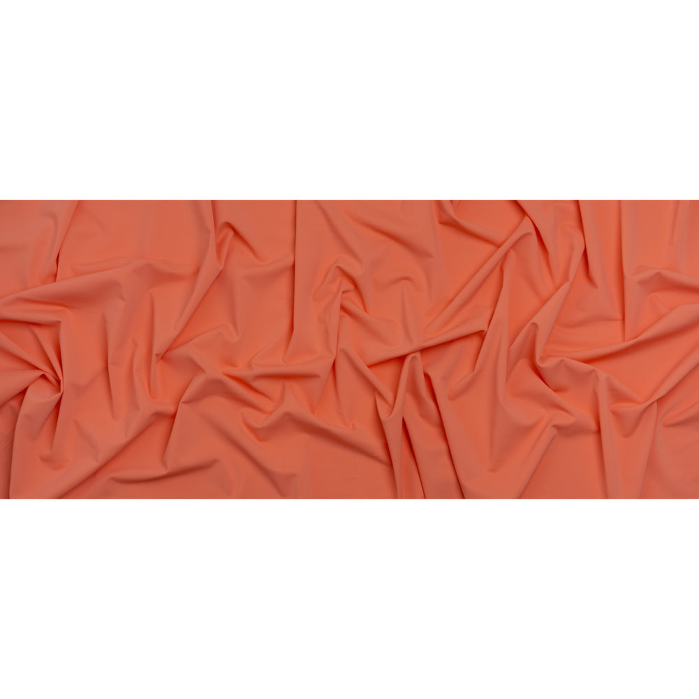 Stretch Nylon Swimwear Tricot - Coral Orange - Designer Deadstock