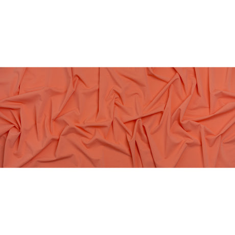 Stretch Nylon Swimwear Tricot - Coral Orange - Designer Deadstock