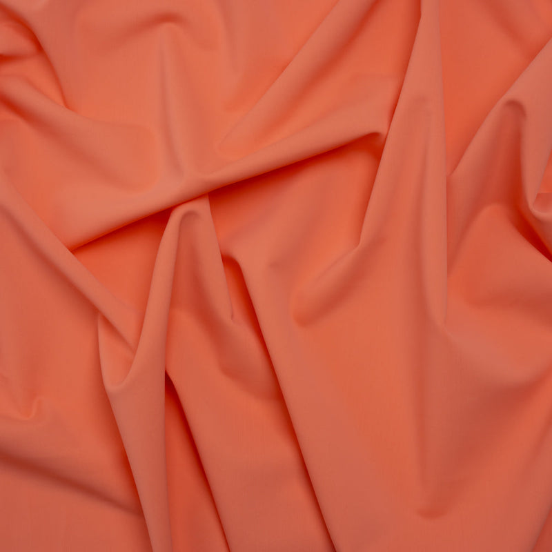 Stretch Nylon Swimwear Tricot - Coral Orange - Designer Deadstock