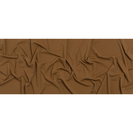 Stretch Nylon Swimwear Tricot - Cappucino Brown - Designer Deadstock