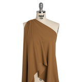 Stretch Nylon Swimwear Tricot - Cappucino Brown - Designer Deadstock
