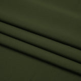 Stretch Nylon Interlock Knit - Olive Green - Designer Deadstock