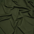 Stretch Nylon Interlock Knit - Olive Green - Designer Deadstock