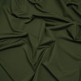 Stretch Nylon Interlock Knit - Olive Green - Designer Deadstock