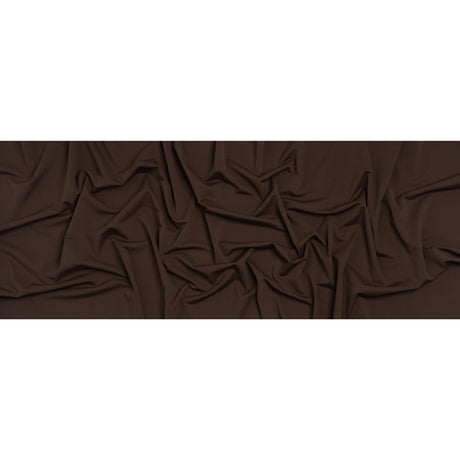 Stretch Nylon Swimwear Tricot - Chocolate Brown - Designer Deadstock