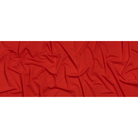 Stretch Nylon Swimwear Tricot - Red - Designer Deadstock