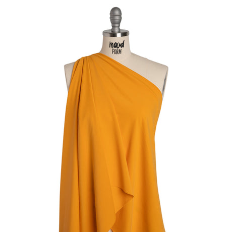 Stretch Nylon Swimwear Tricot - Tangerine - Designer Deadstock