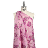 Metallic Brocade - Pink, Magenta and Gold Flowers on Flowers