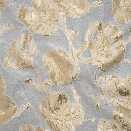 Metallic Brocade - Ivory, Beige, and Gold Flowers on Flowers