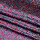 Metallic Brocade - Magenta, Turquoise and Rose Gold Mottled Abstract