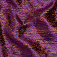 Metallic Brocade - Purple, Royal Blue and Yellow Gold Mottled Abstract