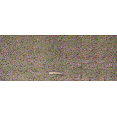 Metallic Brocade - Mustard Yellow, Green and Purple Mottled Abstract