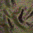 Metallic Brocade - Mustard Yellow, Green and Purple Mottled Abstract