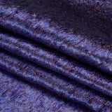 Metallic Brocade - Periwinkle, Royal Blue and Purple Mottled Abstract