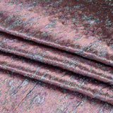 Metallic Brocade - Peach, Pale Pink and Sky Blue Mottled Abstract