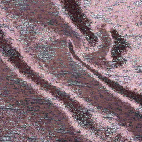 Metallic Brocade - Peach, Pale Pink and Sky Blue Mottled Abstract