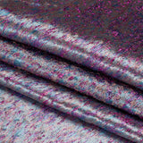 Metallic Brocade - Beige, Blue and Magenta Mottled Abstract