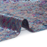 Metallic Brocade - Beige, Blue and Magenta Mottled Abstract