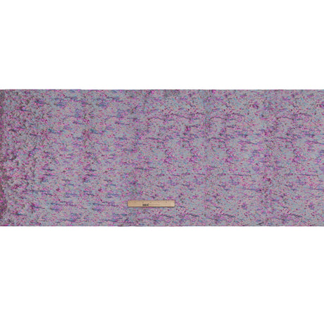 Metallic Brocade - Beige, Blue and Magenta Mottled Abstract