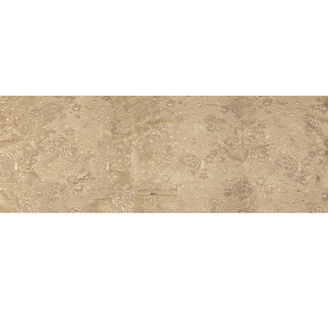 Metallic Brocade - Light Mauve, Pale Beige and Gold Flower Garden