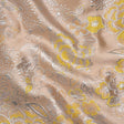 Metallic Brocade - Baby Pink, Yellow and Silver Flower Garden