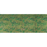 Metallic Brocade - Emerald Green, Teal and Gold Flower Garden