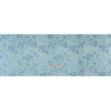 Metallic Brocade - Baby Blue and Aqua Flower Garden