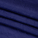 Polyester Brocade - Monochrome Bright Navy Floral Drawings
