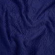 Polyester Brocade - Monochrome Bright Navy Floral Drawings