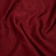 Polyester Brocade - Monochrome Wine Red Floral Drawings