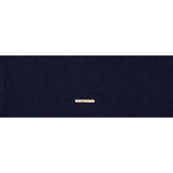Polyester Brocade - Monochrome Midnight Navy Floral Drawings