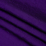 Polyester Brocade - Monochrome Purple Floral Drawings