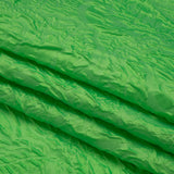 Polyester Brocade - Monochrome Lime Green Roses and Leaves