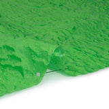 Polyester Brocade - Monochrome Lime Green Roses and Leaves