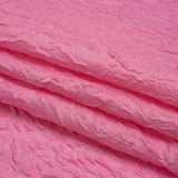 Polyester Brocade - Monochrome Pastel Pink Roses and Leaves