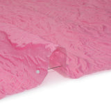 Polyester Brocade - Monochrome Pastel Pink Roses and Leaves
