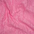 Polyester Brocade - Monochrome Pastel Pink Roses and Leaves