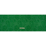 Polyester Brocade - Monochrome Kelly Green Roses and Leaves