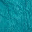 Polyester Brocade - Monochrome Turquoise Roses and Leaves