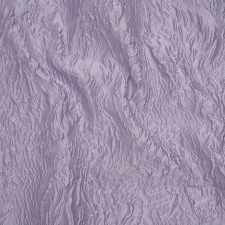 Polyester Brocade - Monochrome Lavender Roses and Leaves