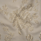 Metallic Brocade - Beige and Gold Blossoming Stems