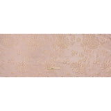 Metallic Brocade - Baby Pink and Gold Blossoming Stems