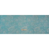 Metallic Brocade - Light Turquoise and Gold Illustrated Garden